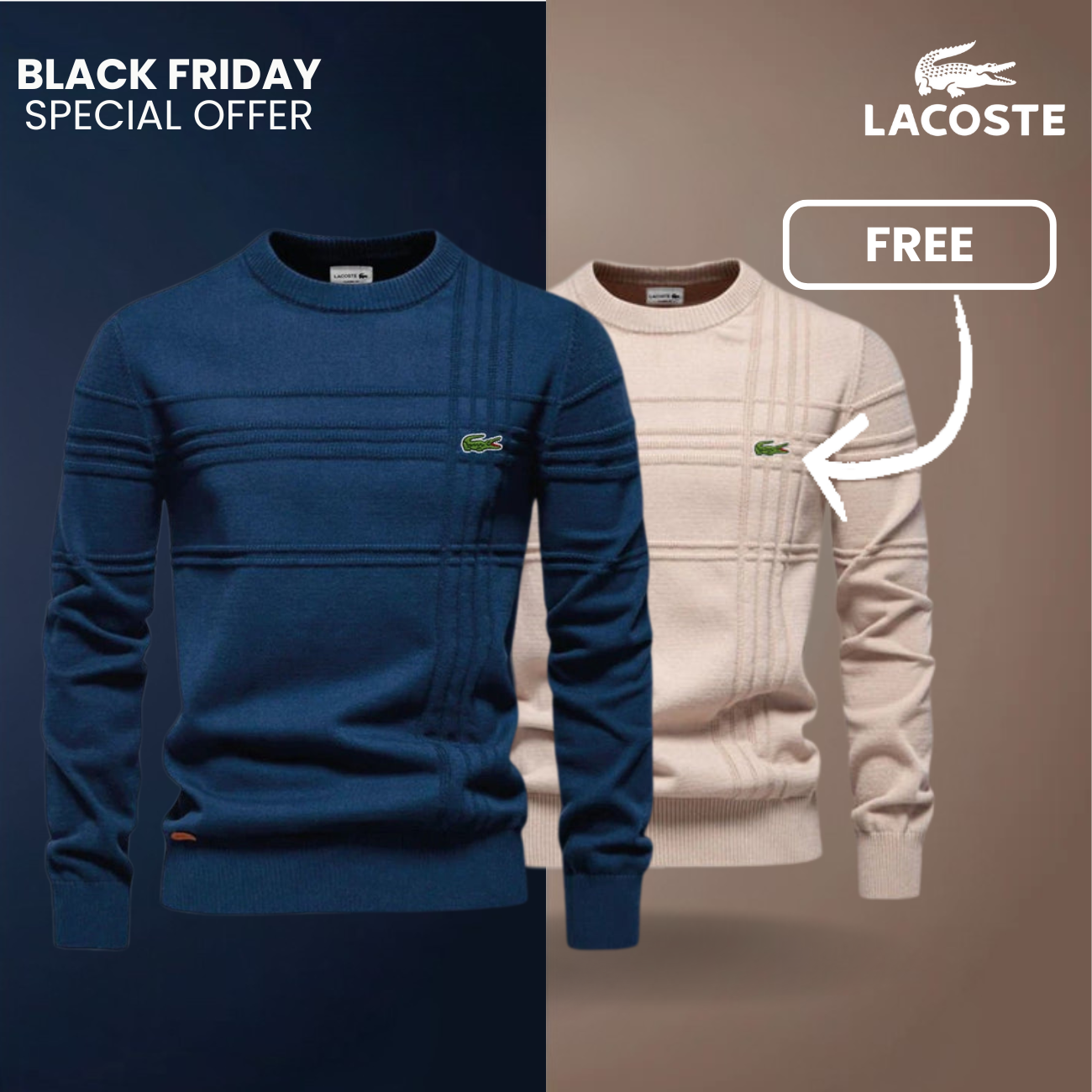 Maglione Strutturato Uomo LC™ 1+1 Gratis (Saldi)