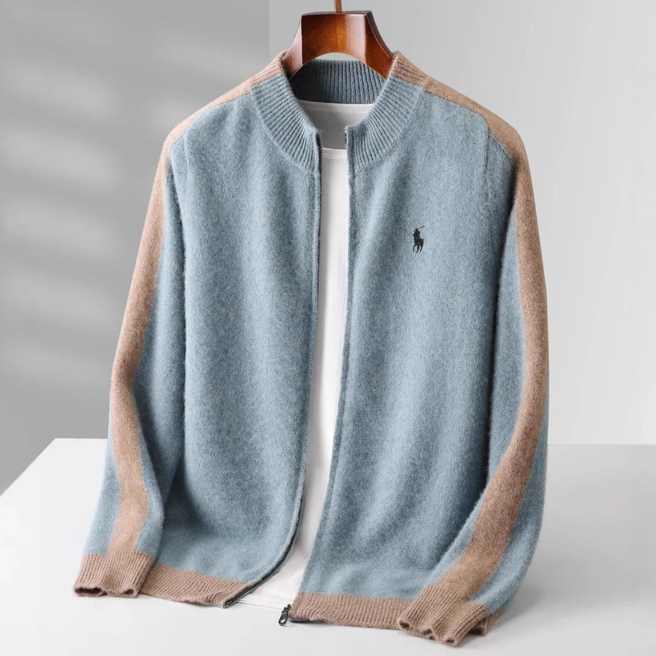"100% Cashmere" Cardigan con Cerniera - PREZZO DI LIQUIDAZIONE