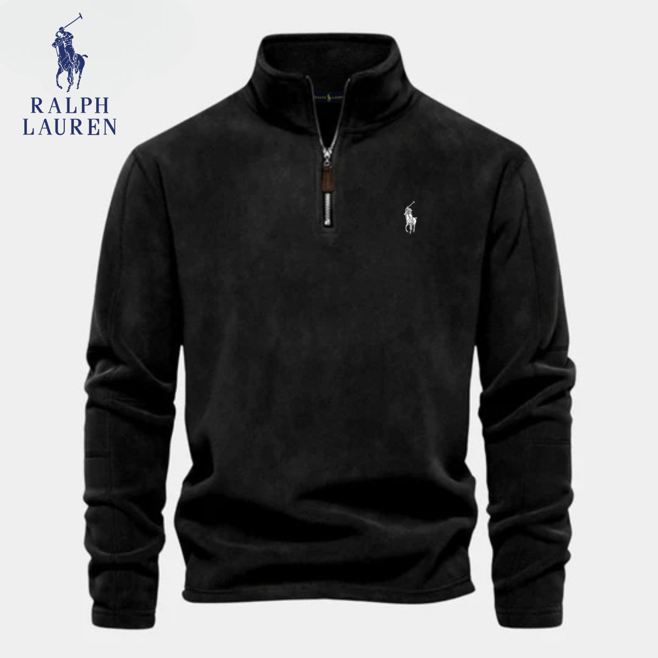 RL™ Felpa con Mezza Zip | In Cotone