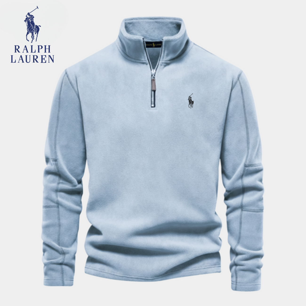 RL™ Felpa con Mezza Zip | In Cotone