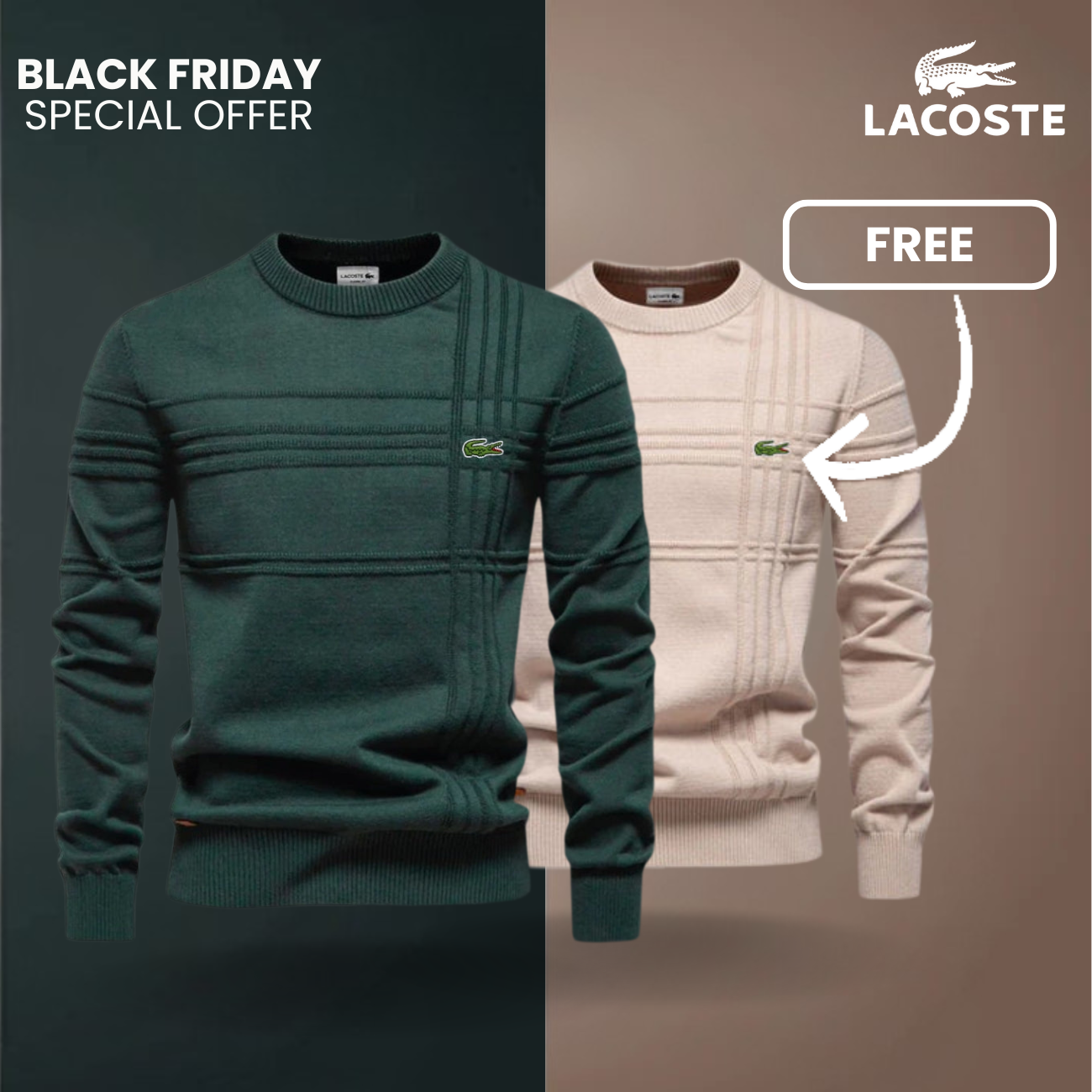 Maglione Strutturato Uomo LC™ 1+1 Gratis (Saldi)