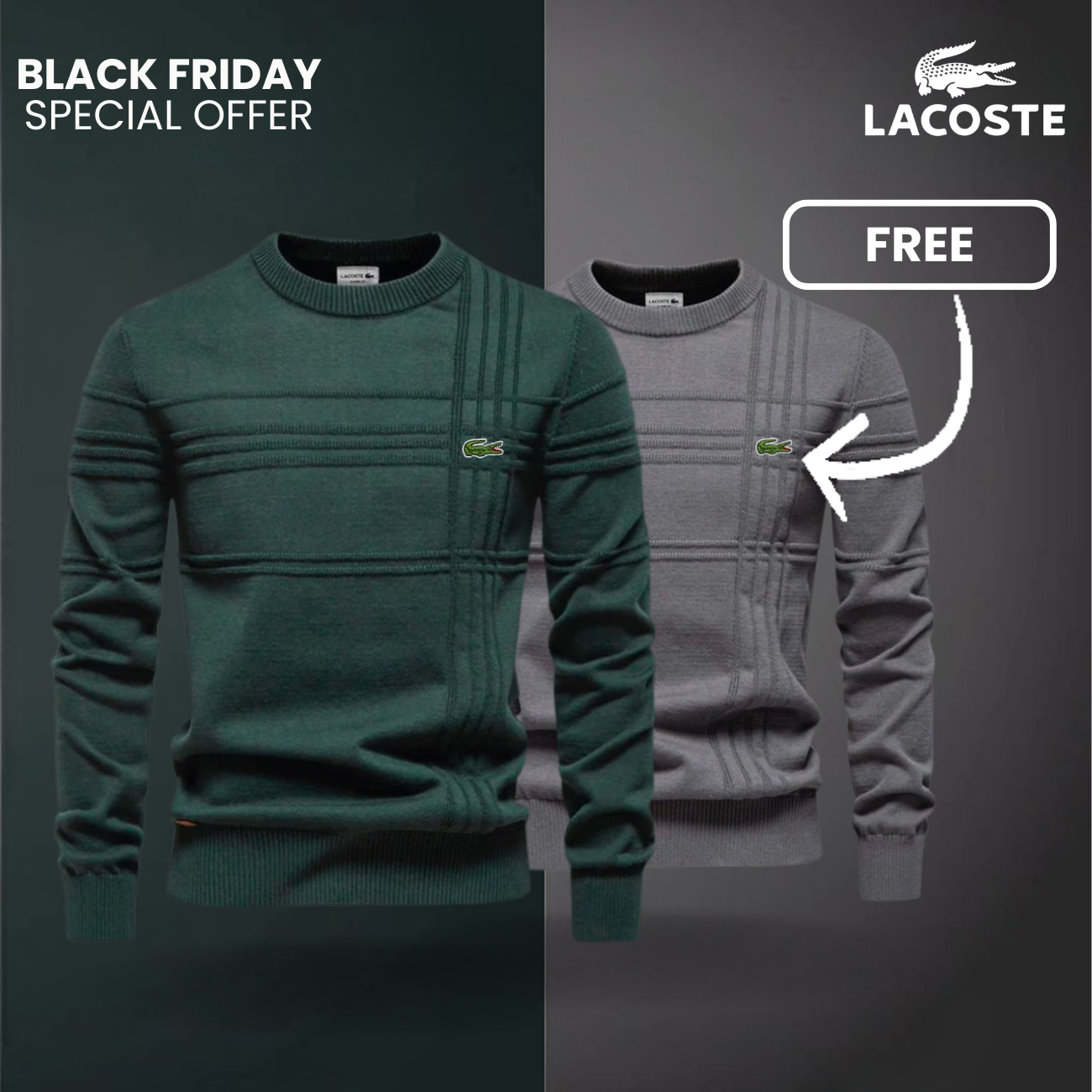 Maglione Strutturato Uomo LC™ 1+1 Gratis (Saldi)