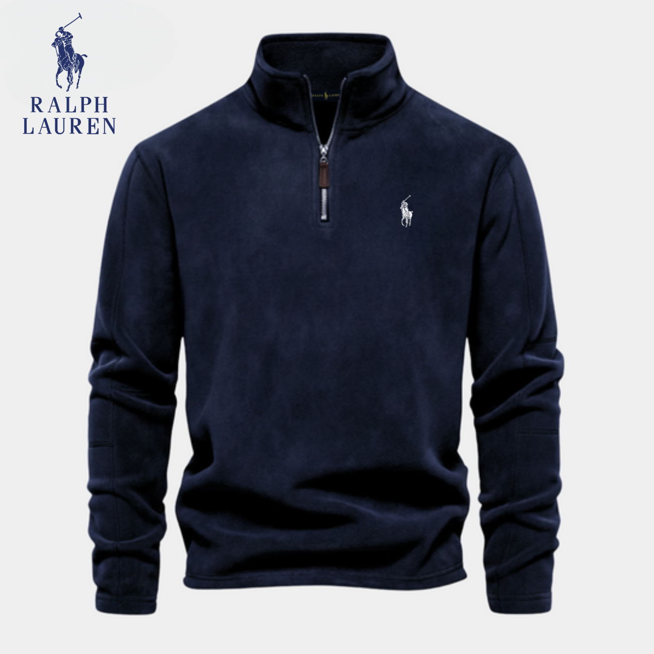 RL™ Felpa con Mezza Zip | In Cotone