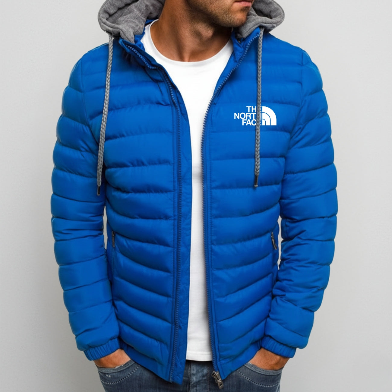 Calda giacca imbottita con cappuccio - Saldi