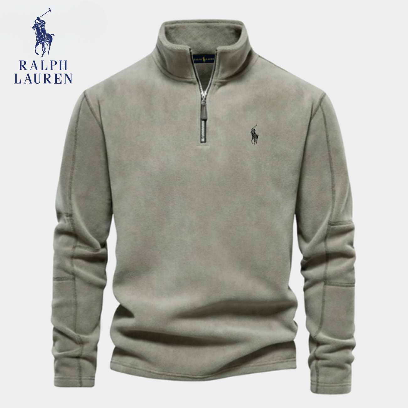 RL™ Felpa con Mezza Zip | In Cotone