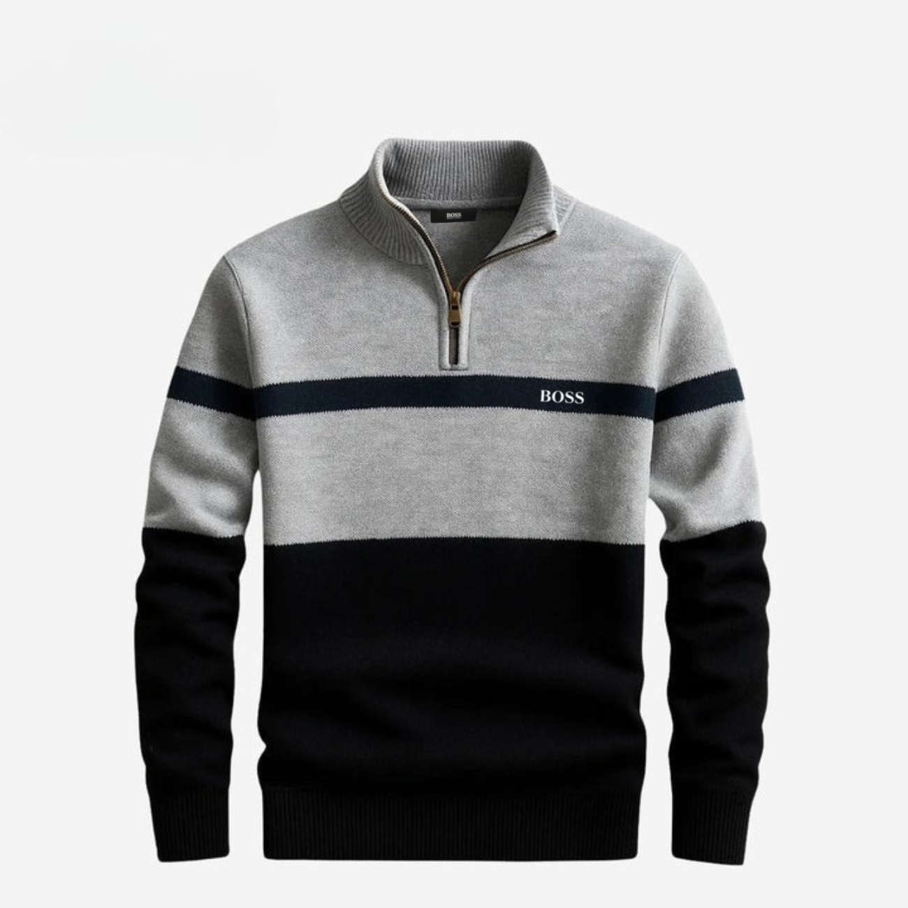 Elegante Maglione con Mezza Zip - PREZZO DI SALDO