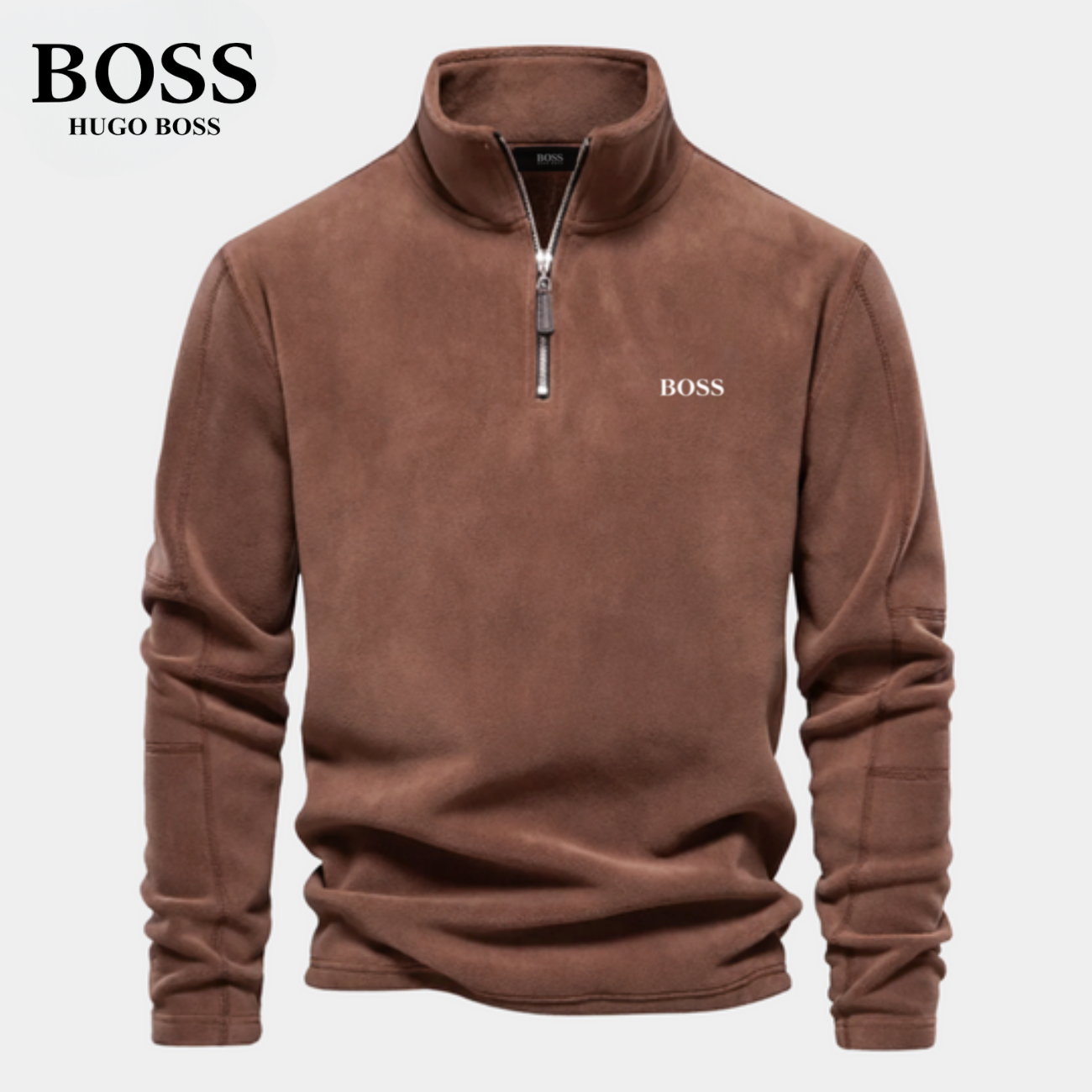 BOSS™ Half Zip Sweatshirt | In Cotone
