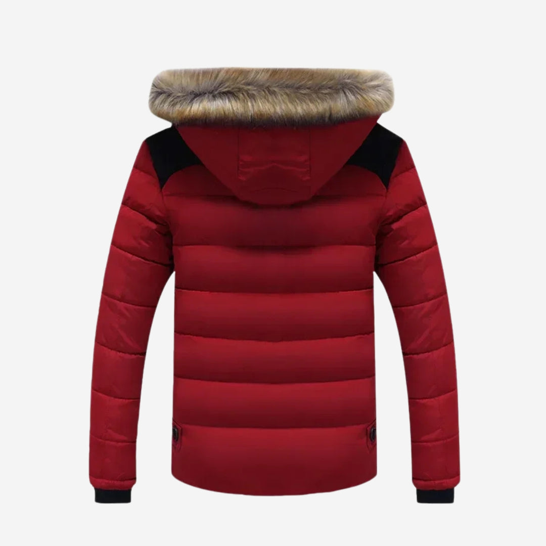 Giacca Piumino Isolante con Collo in Pelliccia - Sconto Speciale Fine Serie
