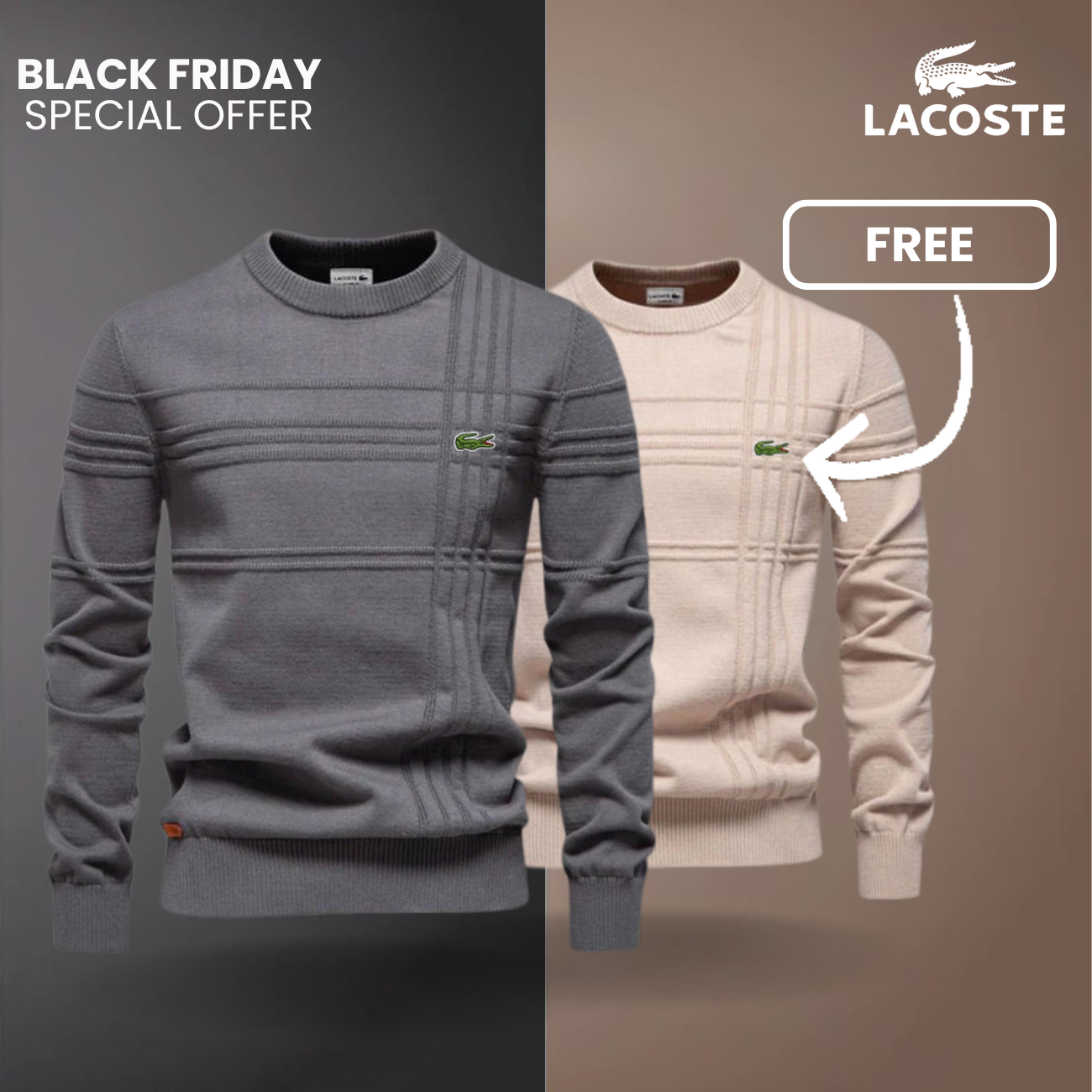 Maglione Strutturato Uomo LC™ 1+1 Gratis (Saldi)