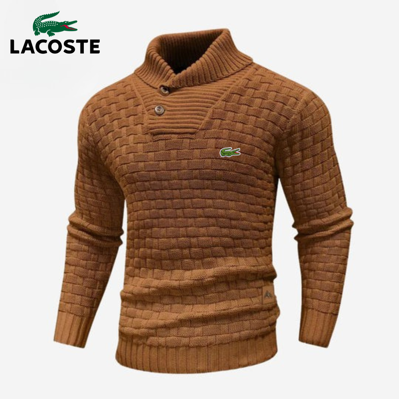 Maglione Lavorato a Maglia con Colletto a Bottoni - PREZZO DI SVENDITA