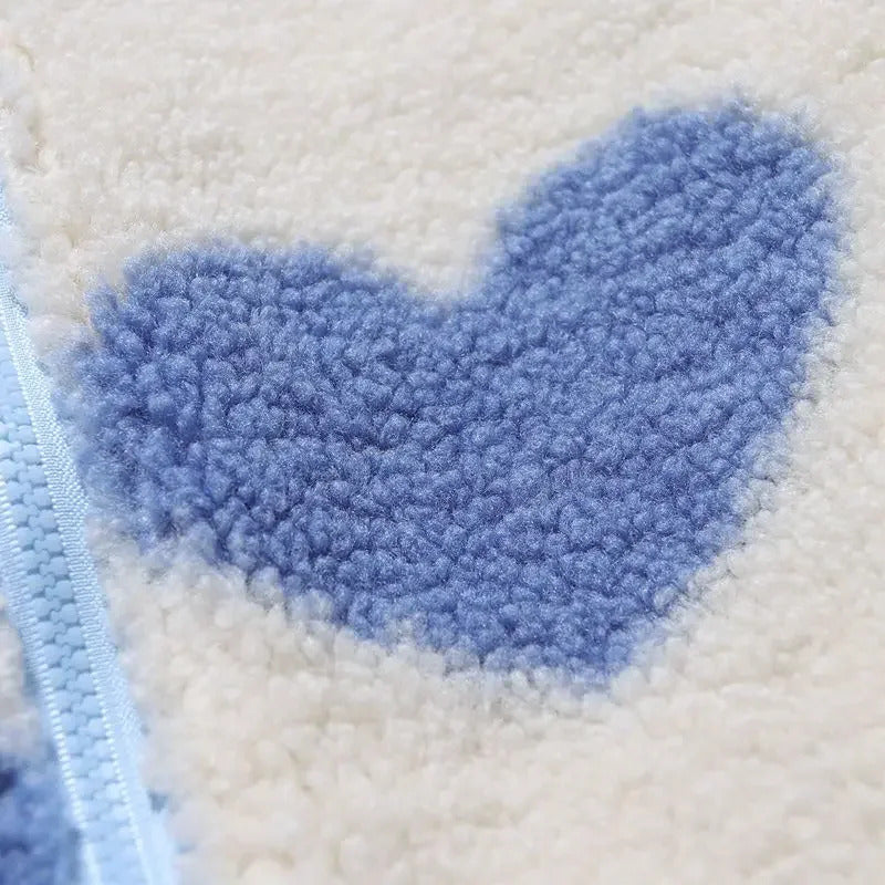 Katharina | Giacca Reversibile Morbida a Cuori