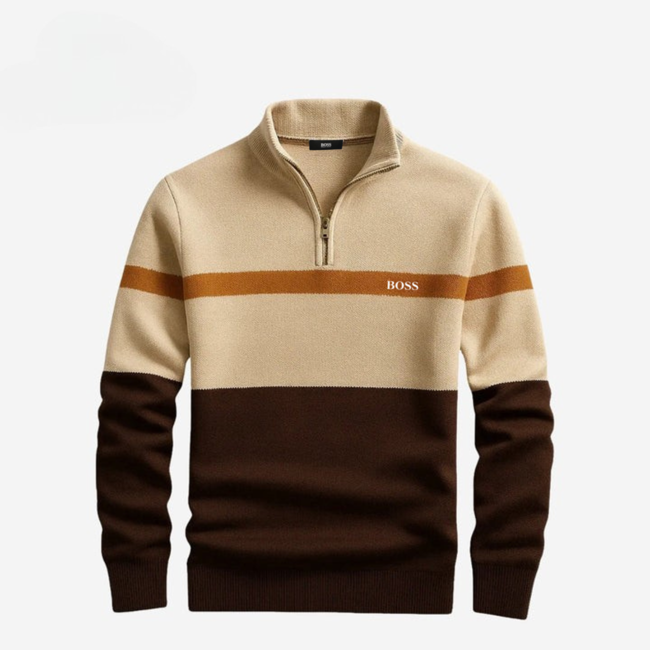 Elegante Maglione con Mezza Zip - PREZZO DI SALDO