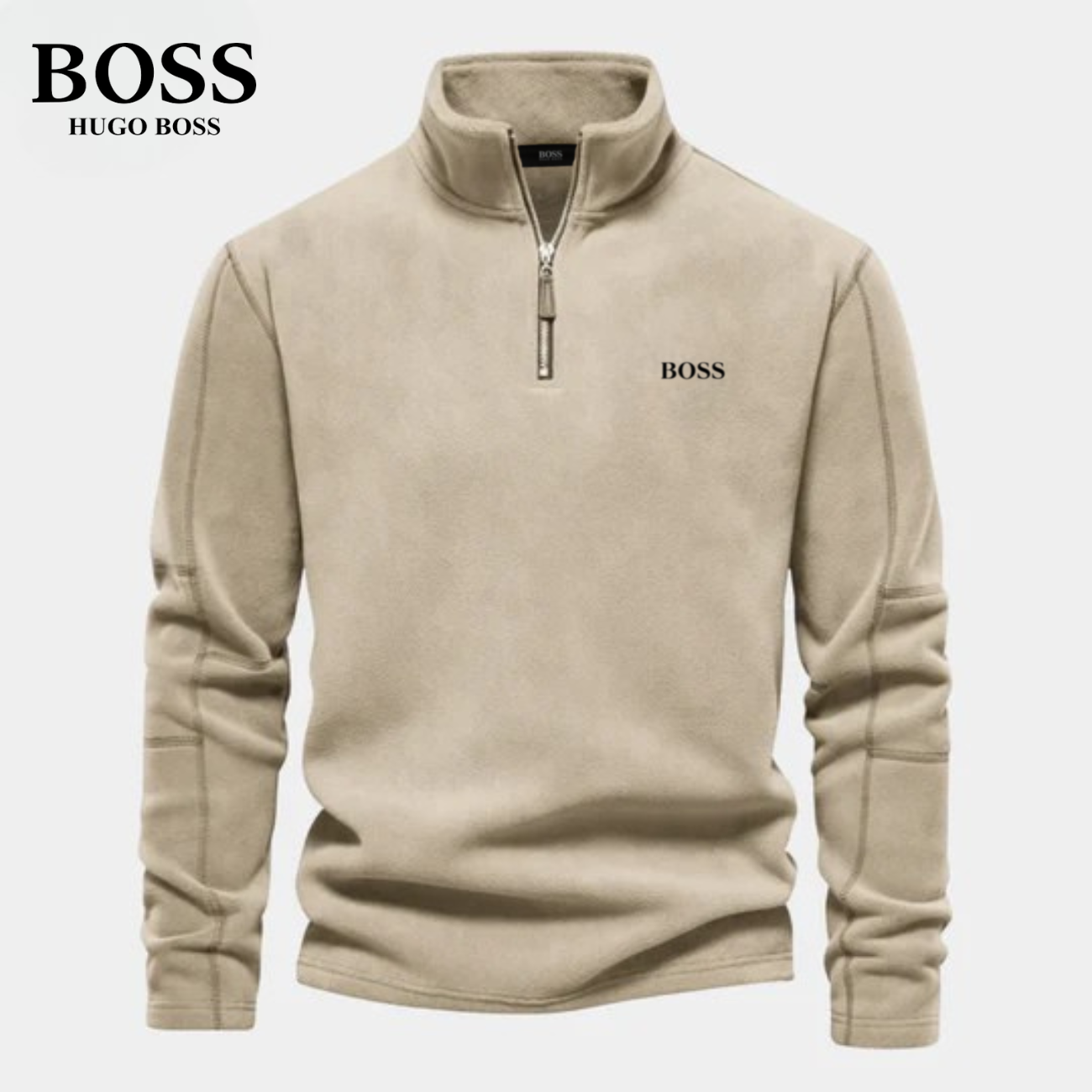 BOSS™ Half Zip Sweatshirt | In Cotone