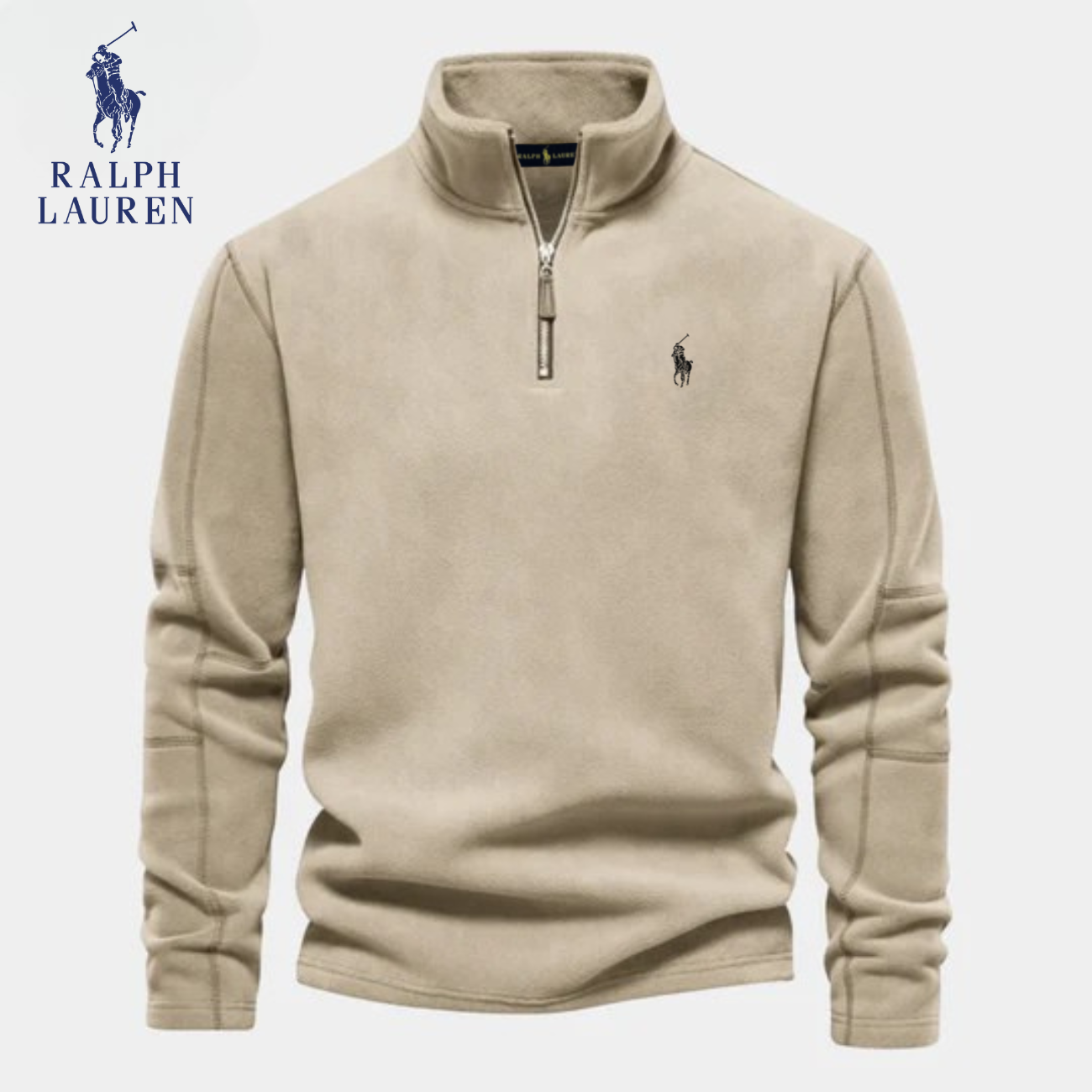 RL™ Felpa con Mezza Zip | In Cotone