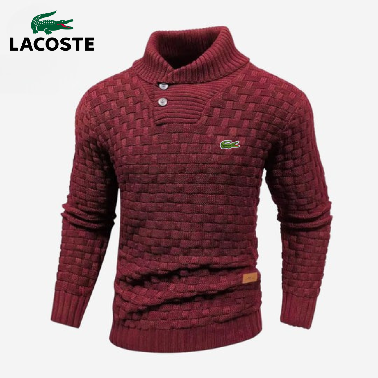 Maglione Lavorato a Maglia con Colletto a Bottoni - PREZZO DI SVENDITA