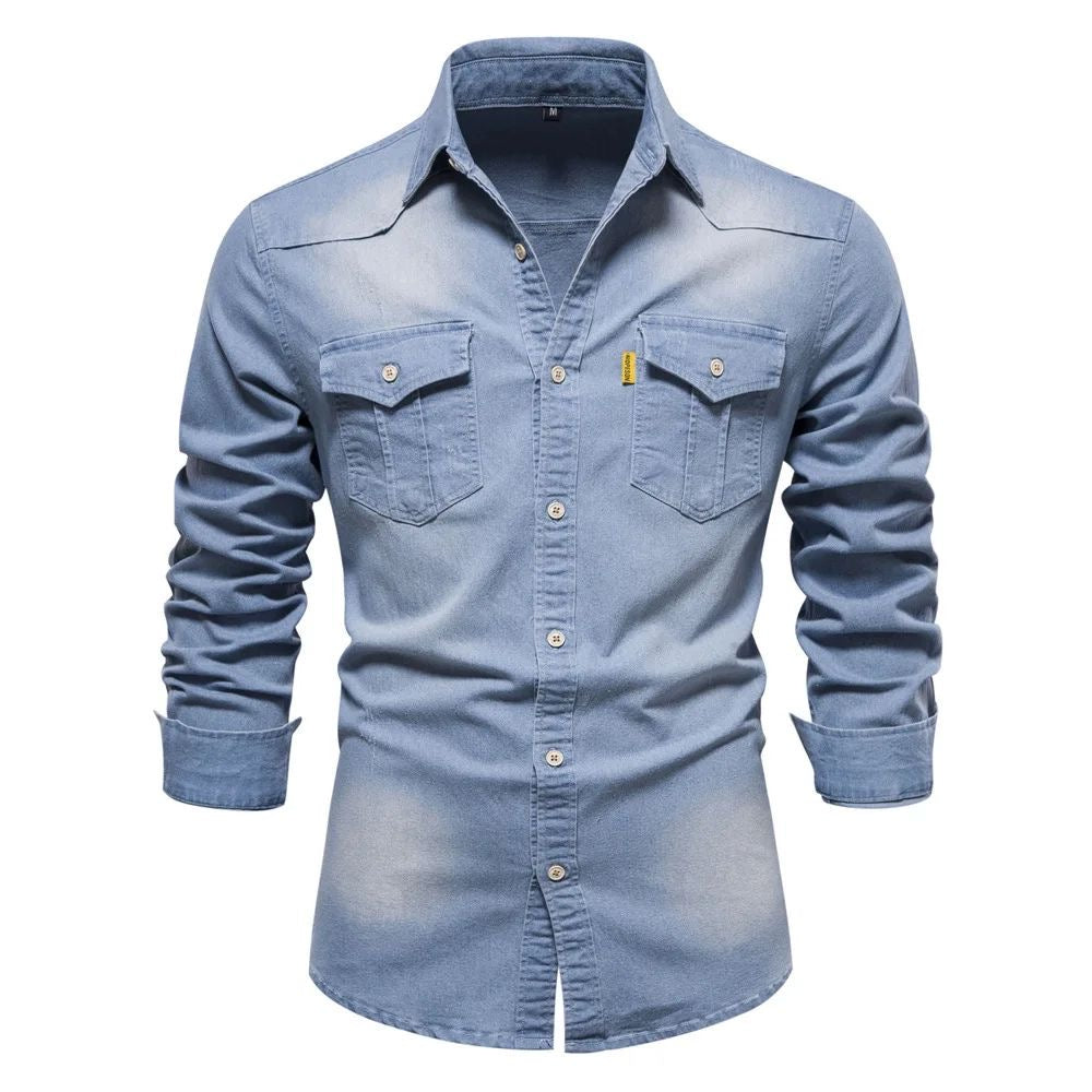 Kilian | Camicia in Denim di Cotone di Alta Qualità
