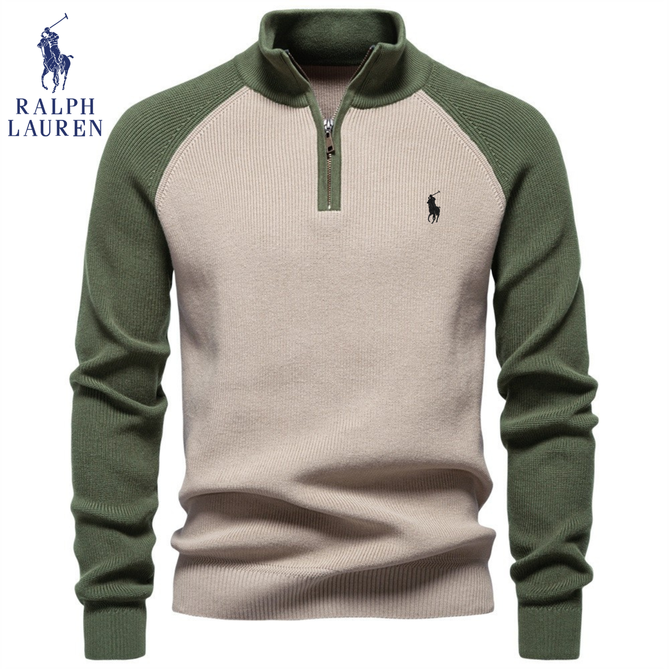Pullover Premium da Uomo con Mezza Cerniera || Saldi Speciali