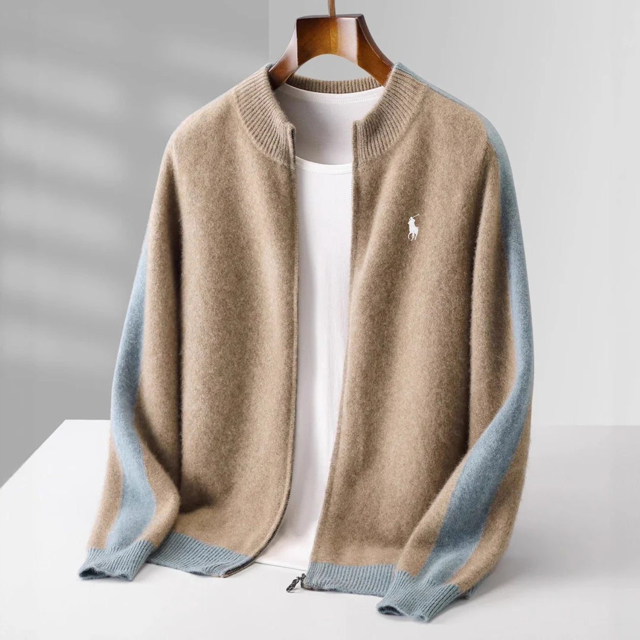 "100% Cashmere" Cardigan con Cerniera - PREZZO DI LIQUIDAZIONE
