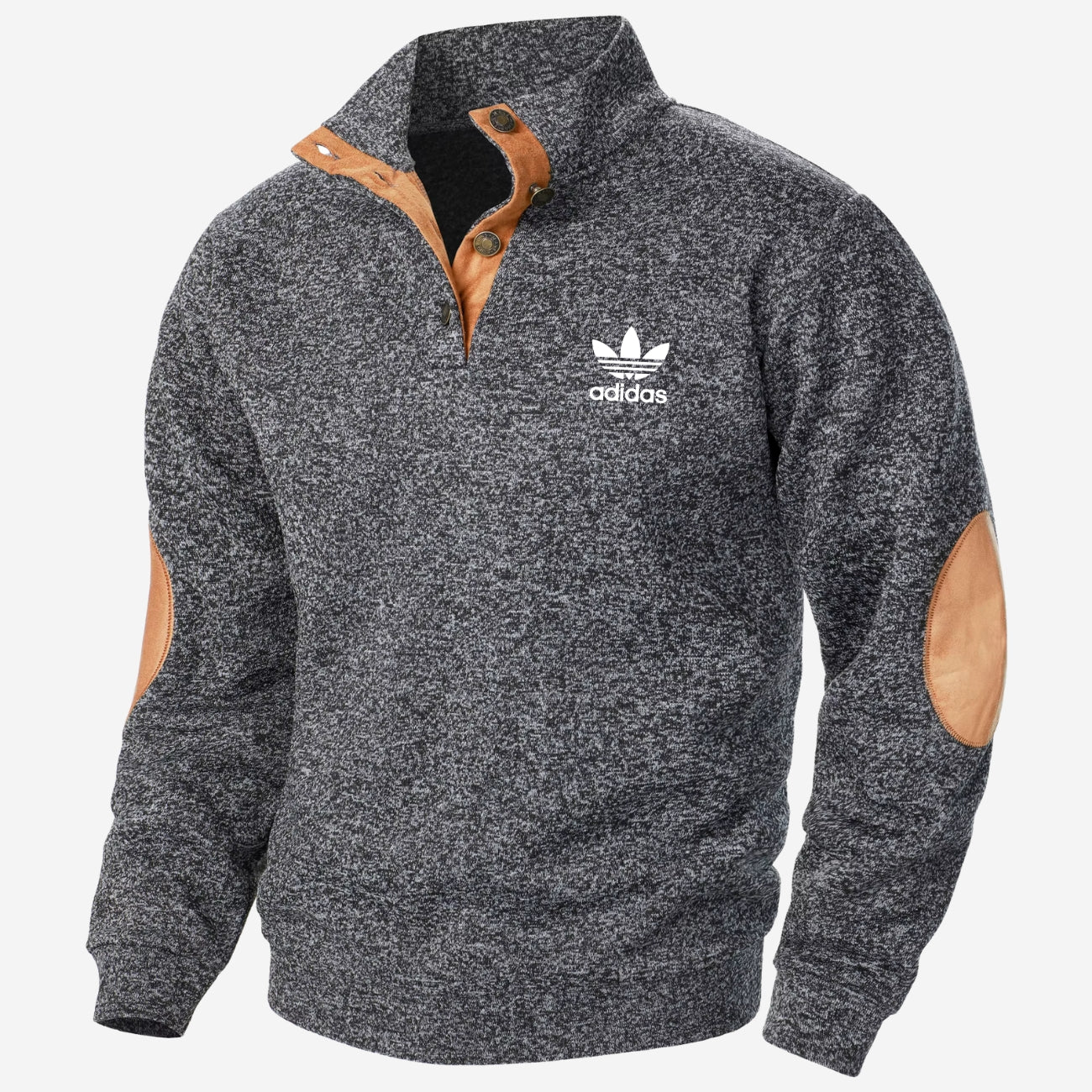 Felpa con mezza abbottonatura - SALDI