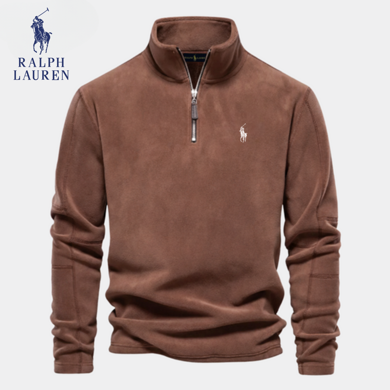 RL™ Felpa con Mezza Zip | In Cotone