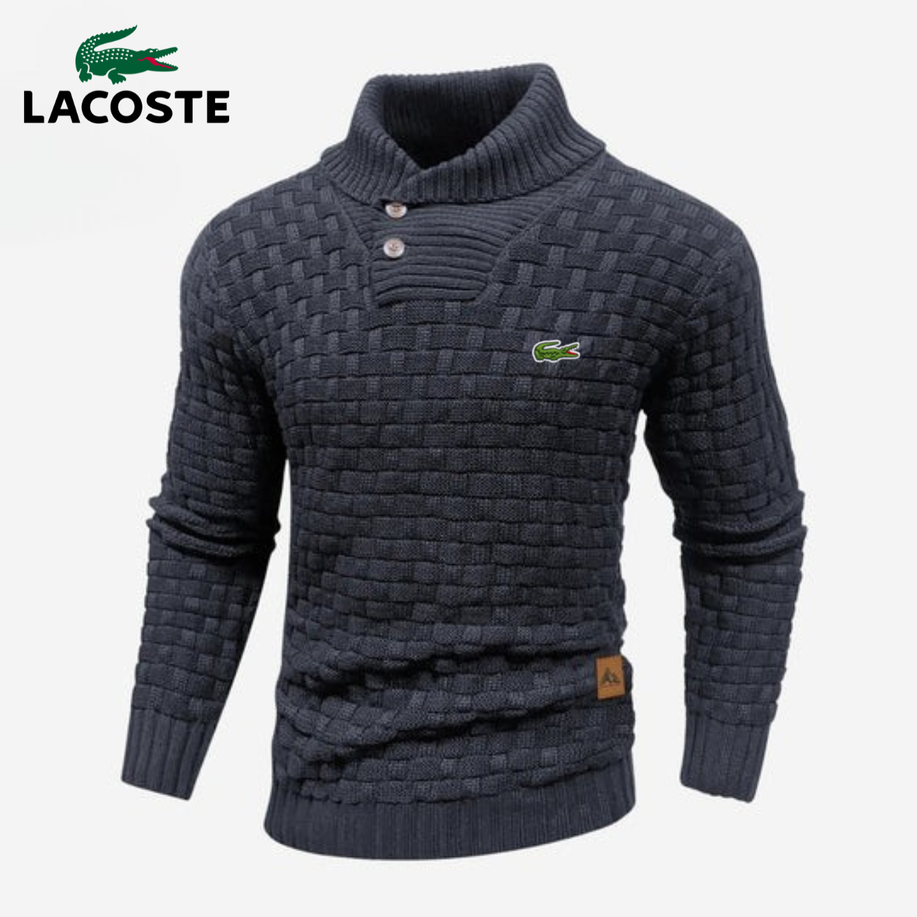 Maglione Lavorato a Maglia con Colletto a Bottoni - PREZZO DI SVENDITA