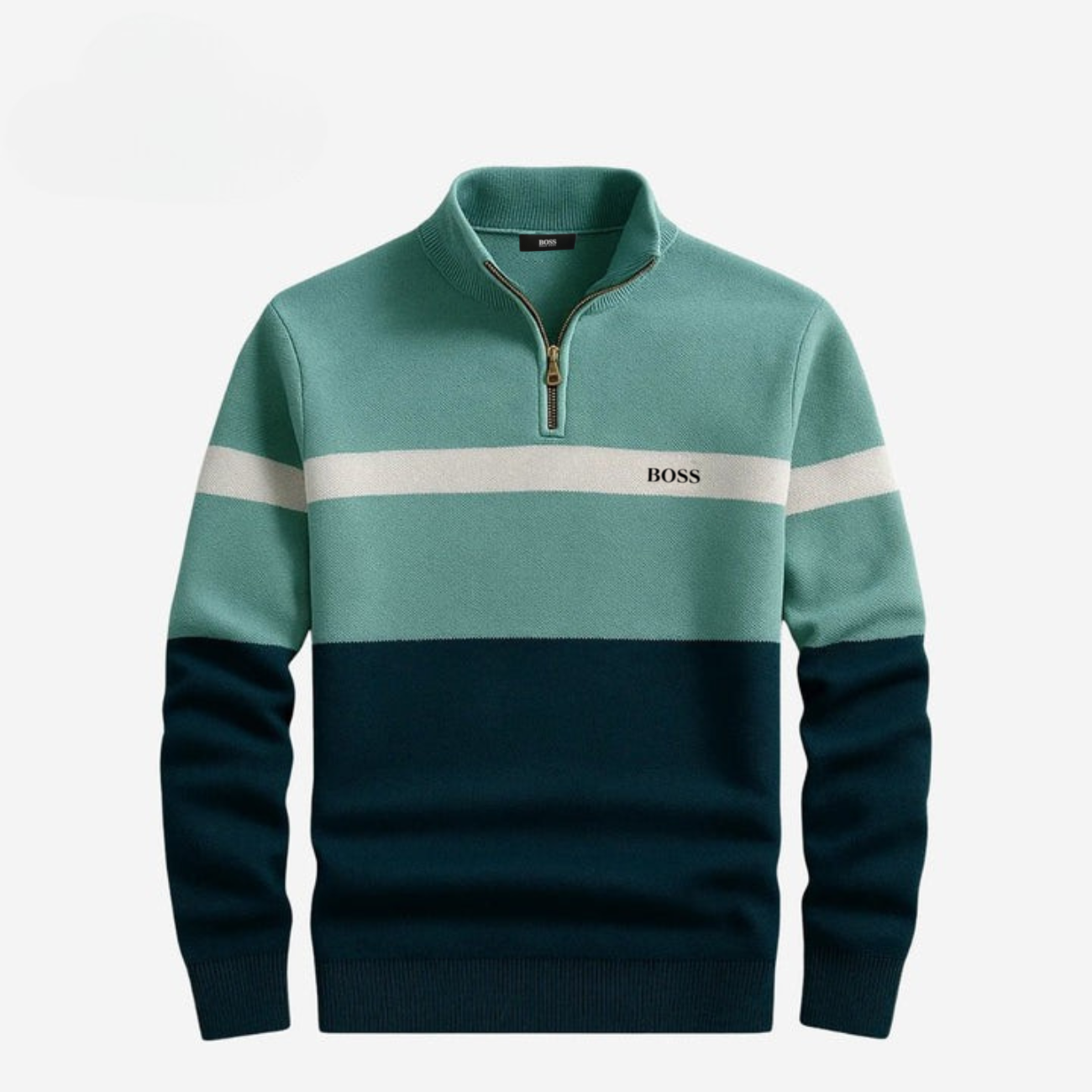 Elegante Maglione con Mezza Zip - PREZZO DI SALDO