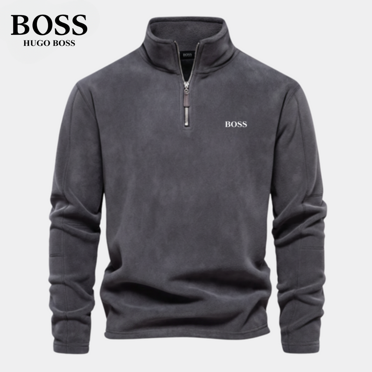 BOSS™ Half Zip Sweatshirt | In Cotone